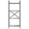 vidaXL B&uuml;cherregal Graues Sonoma 56 x 34 x 133,5 cm Holzwerkstoff