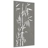 vidaXL Garten-Wanddeko 105x55 cm Cortenstahl Bambus-Design