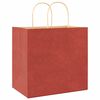 vidaXL Papiertragetaschen 250 Stk. mit Henkeln Rot 26x17x25 cm
