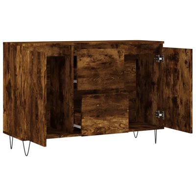 vidaXL Sideboard Räuchereiche 104x35x70 cm Holzwerkstoff