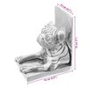 vidaXL Buchst&uuml;tzen 2 pcs Silber 12 x 15 x 18 cm Aluminium