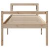 vidaXL Seniorenbett mit Kopfteil 75x190 cm Massivholz Kiefer