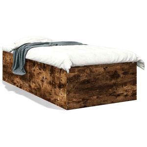 vidaXL Bettgestell R&auml;uchereiche 90x190 cm Holzwerkstoff