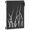 vidaXL Gartentor Schwarz 85 x 150 cm Pulverbeschichteter Stahl