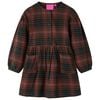 Kinderkleid mit Langen &Auml;rmeln Cognac 92