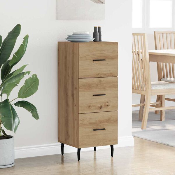 vidaXL Sideboard Artisan-Eiche 34 x 34,5 x 90 cm Holzwerkstoff
