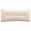 vidaXL R&uuml;ckenkissen Beige 120 x 50 cm Mikrofaserstoff