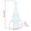 vidaXL Weihnachtsbaum mit 240 LEDs Kaltwei&szlig; 180 cm Acryl