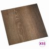 vidaXL Bodenplanken 55 pcs Braun 5,11 m&sup2; PVC