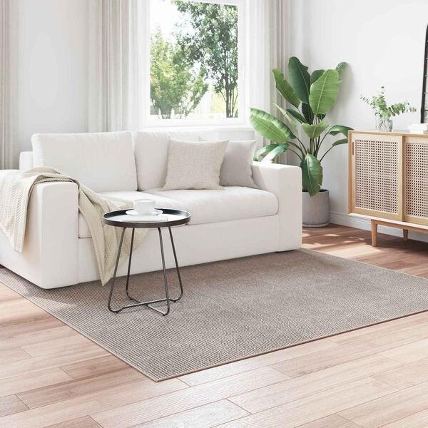 vidaXL Bereichsteppiche LUGO Creme und Taupe 120 x 120 cm Polyester
