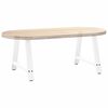 vidaXL Couchtischbeine A-Form 2 Stk. Wei&szlig; 70x(42-43) cm Stahl