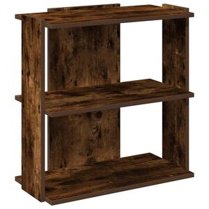 vidaXL B&uuml;cherregal 3 B&ouml;den R&auml;uchereiche 60x30x60 cm Holzwerkstoff