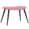 vidaXL Relaxsessel mit Hocker Rosa Samt
