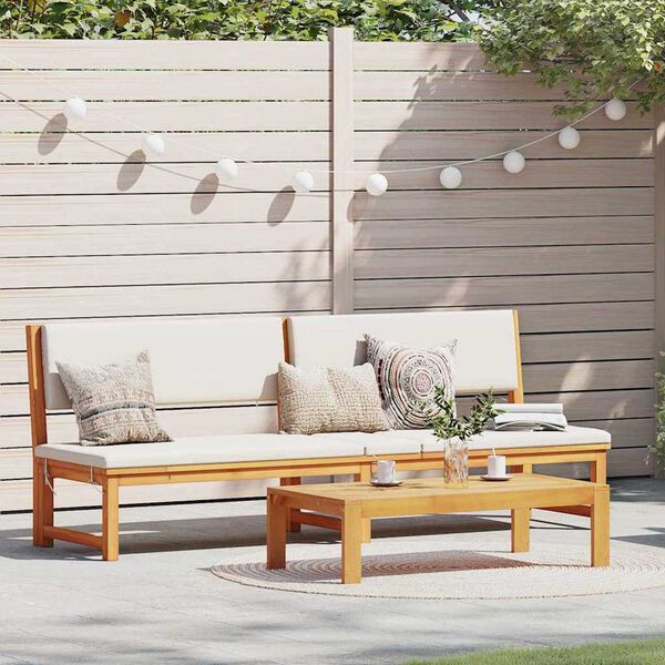 vidaXL Sonnenliege Braun 200 x 57 x 75cm Massivholz Akazie