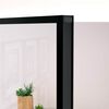 vidaXL Innent&uuml;r Schwarz 76x201,5 cm Hartglas & Aluminium Schlank