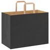 vidaXL Papiertragetaschen 50 Stk. mit Henkeln Schwarz 32x17x25 cm