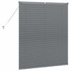 vidaXL Fensterjalousie mit Vorh&auml;ngen Dunkelgrau Aluminium