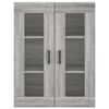 vidaXL Wandschrank Grau Sonoma 69,5x34x90 cm
