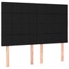 vidaXL Bettgestell ohne Matratze Schwarz 140x200 cm Stoff