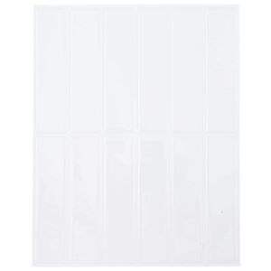 vidaXL Rechteckige Fliese 10 stk. Wei&szlig; 29 x 23 x 0,08 cm