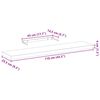 vidaXL Schweberegale 2 Stk. 110x23,5x4 cm Holzwerkstoff