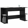 vidaXL Schreibtisch mit Regal Schwarz Eichen-Optik 140 x 50 x 75 cm