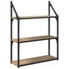 vidaXL Wandregal Wandhalterung Artisan-Eiche 60 x 21 x 78,5 cm