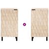 vidaXL Sideboard mit T&uuml;r Wei&szlig;e gewaschene Oberfl&auml;che 40 x 33 x 75 cm