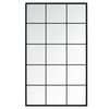 vidaXL Wandspiegel Schwarz 100x60 cm Metall