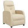 vidaXL Relaxsessel Creme Stoff