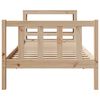 vidaXL Massivholzbett ohne Matratze 75x190 cm Kiefernholz