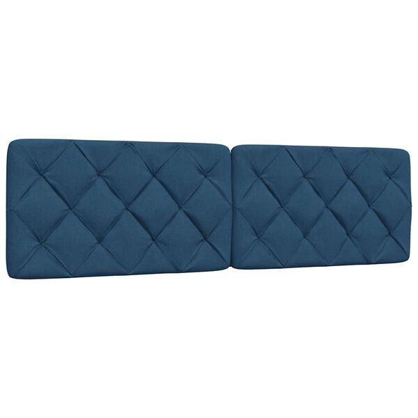 vidaXL Kopfteil-Kissen Blau 180 cm Stoff