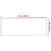vidaXL Magnettafel Wandmontage Schwarz 60x20 cm Hartglas