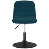 vidaXL Esszimmerst&uuml;hle 2 Stk. Drehbar Blau Samt