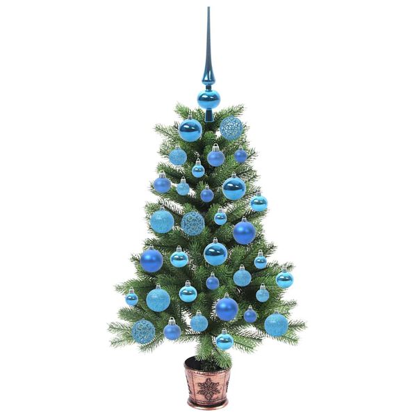 vidaXL Weihnachtsbaum mit 150 LEDs mit St&auml;nder Gr&uuml;n 90 cm PE