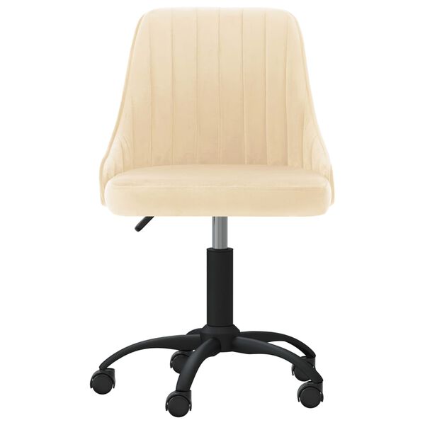 vidaXL Esszimmerst&uuml;hle 6 Stk. Drehbar Creme Samt