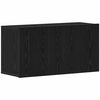 vidaXL TV-Schrank Schwarze Eiche 80 x 30 x 41 cm Holzwerkstoff