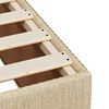 vidaXL Boxspringbett mit Matratze Creme 80x200 cm Stoff
