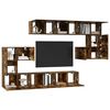 vidaXL 10-tlg. TV-Schrank-Set R&auml;uchereiche Holzwerkstoff