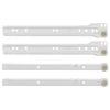 vidaXL Schubladenschiene 87 pcs Wei&szlig; Stahl