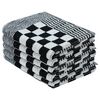 vidaXL 20-tlg. Handtuch-Set Schwarz und Wei&szlig; Baumwolle