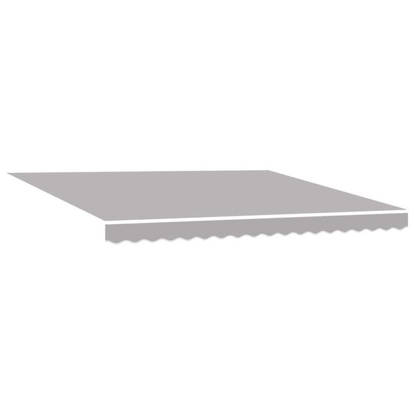 vidaXL Einziehbare Markise Hellgrau 400 x 300 cm Stoff