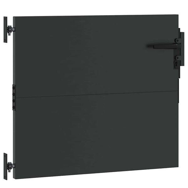 vidaXL Gartentor Schwarz 85 x 100 cm Pulverbeschichteter Stahl