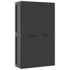 vidaXL Gartenschrank Schwarz 97x37x165 cm PP