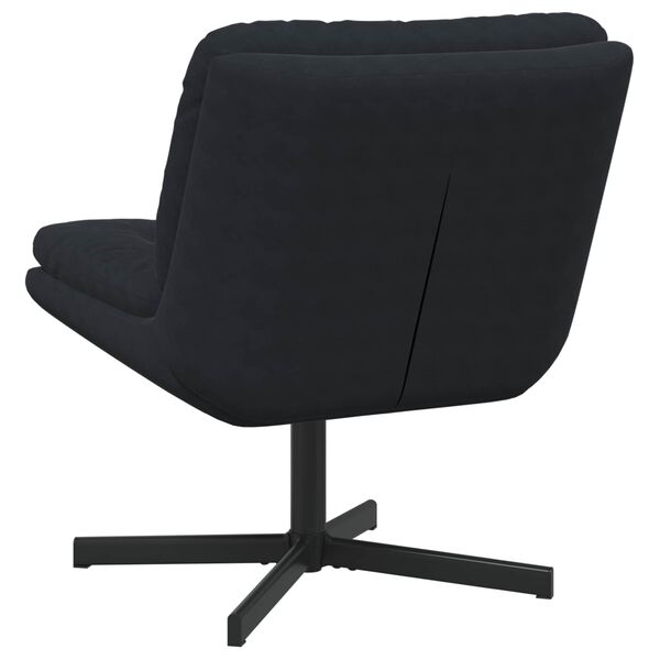 vidaXL Drehender Entspannungsstuhl Schwarz 63 x 75 x 76 cm Samt