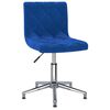 vidaXL Esszimmerst&uuml;hle 2 Stk. Drehbar Blau Samt