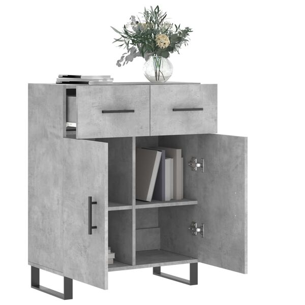 vidaXL Sideboard Betongrau 69,5x34x90 cm Holzwerkstoff