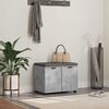 vidaXL Flurbank mit Kissen mit Speicher Beton Grau 60 x 38 x 46 cm