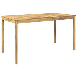 vidaXL Gartenbar-Tisch Wei&szlig; 196 x 100 x 105 cm Massivholz Akazie