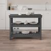 vidaXL Werkbank Grau 110,5x50x80 cm Massivholz Kiefer